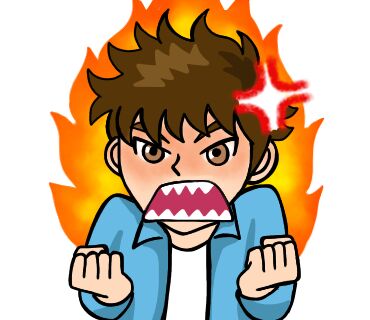 怒っているアイコン画像